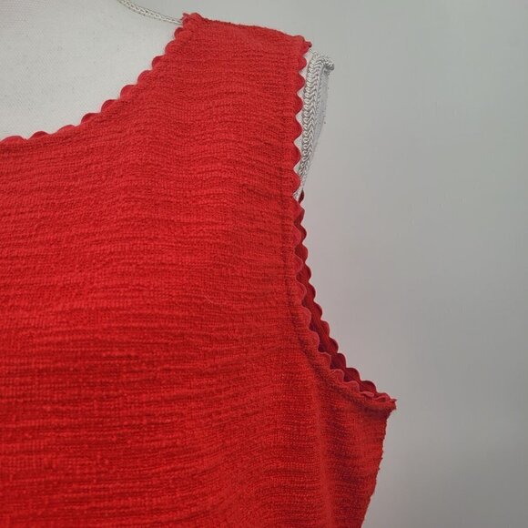 J Crew Textured Scallop Trim Sleeveless Top - Picture 3 of 11